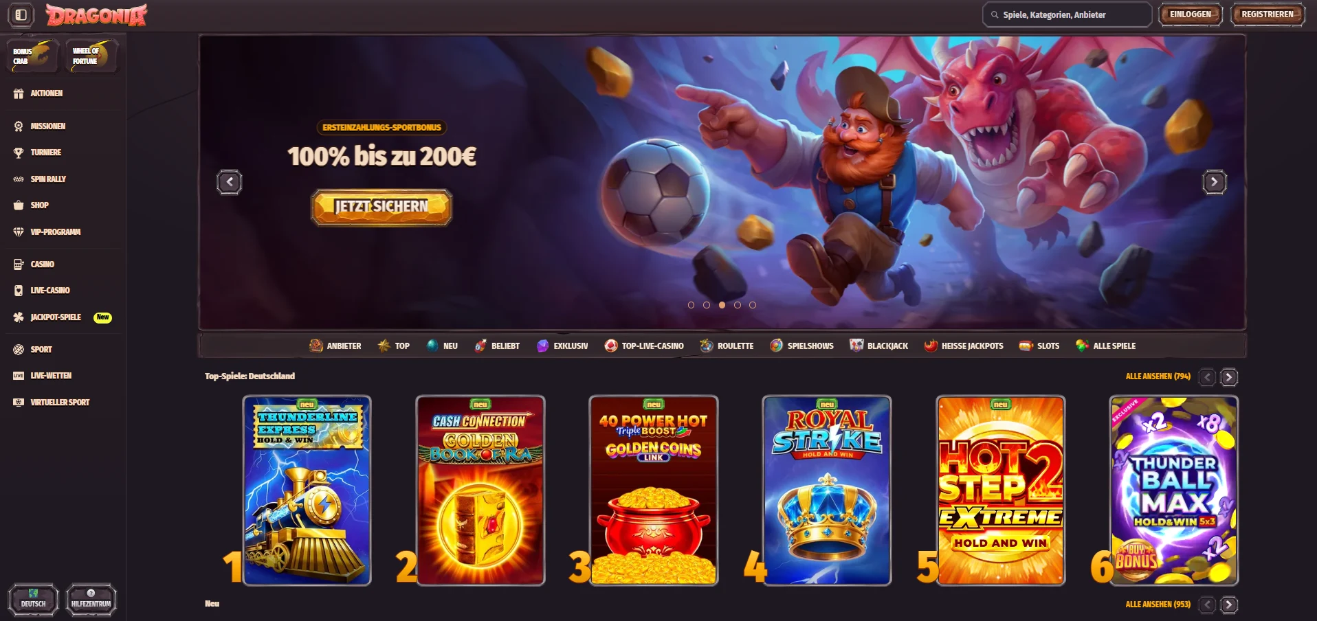 Dragonia Casino Übersicht