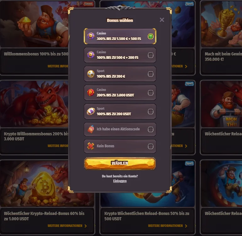 Dragonia Casino Bonusangebote